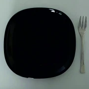 Vorspeisen-Teller schwarz (20St.)