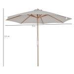 Sonnenschirm beige/braun