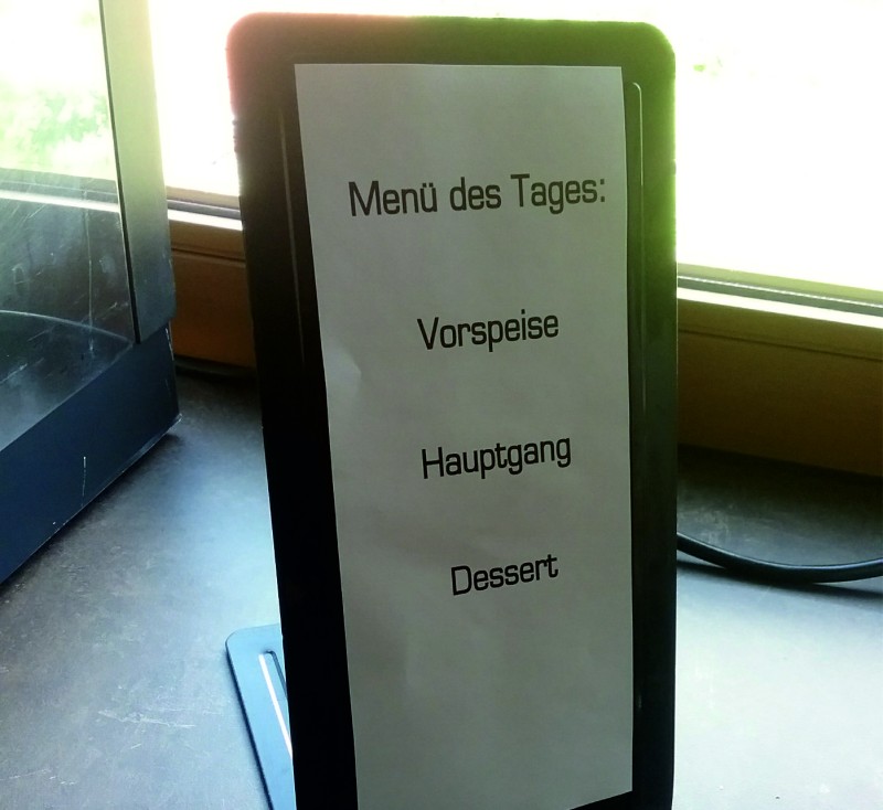 Menükartenhalter